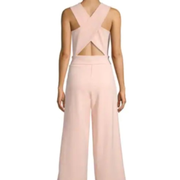 Rachel Roy Crossback Jumpsuit Pink Size Sm - Picture 1 of 2